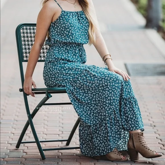 Sienna Sky Dresses | Sienna Sky Floral Maxi Dress | Color: Blue | Size: Xs | Leyzan1's Closet